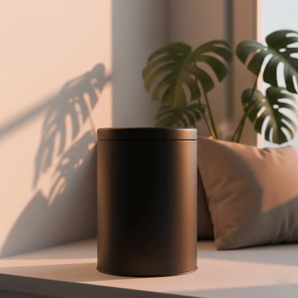 Kohler trash can with a sleek stainless steel finish