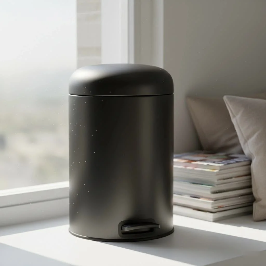Touchless trash can with an open lid