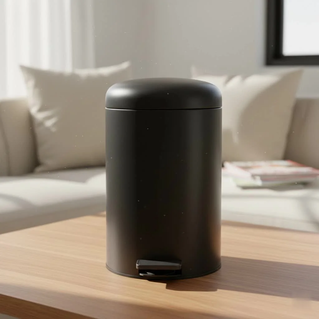 Dog-proof trash can with a secure lid