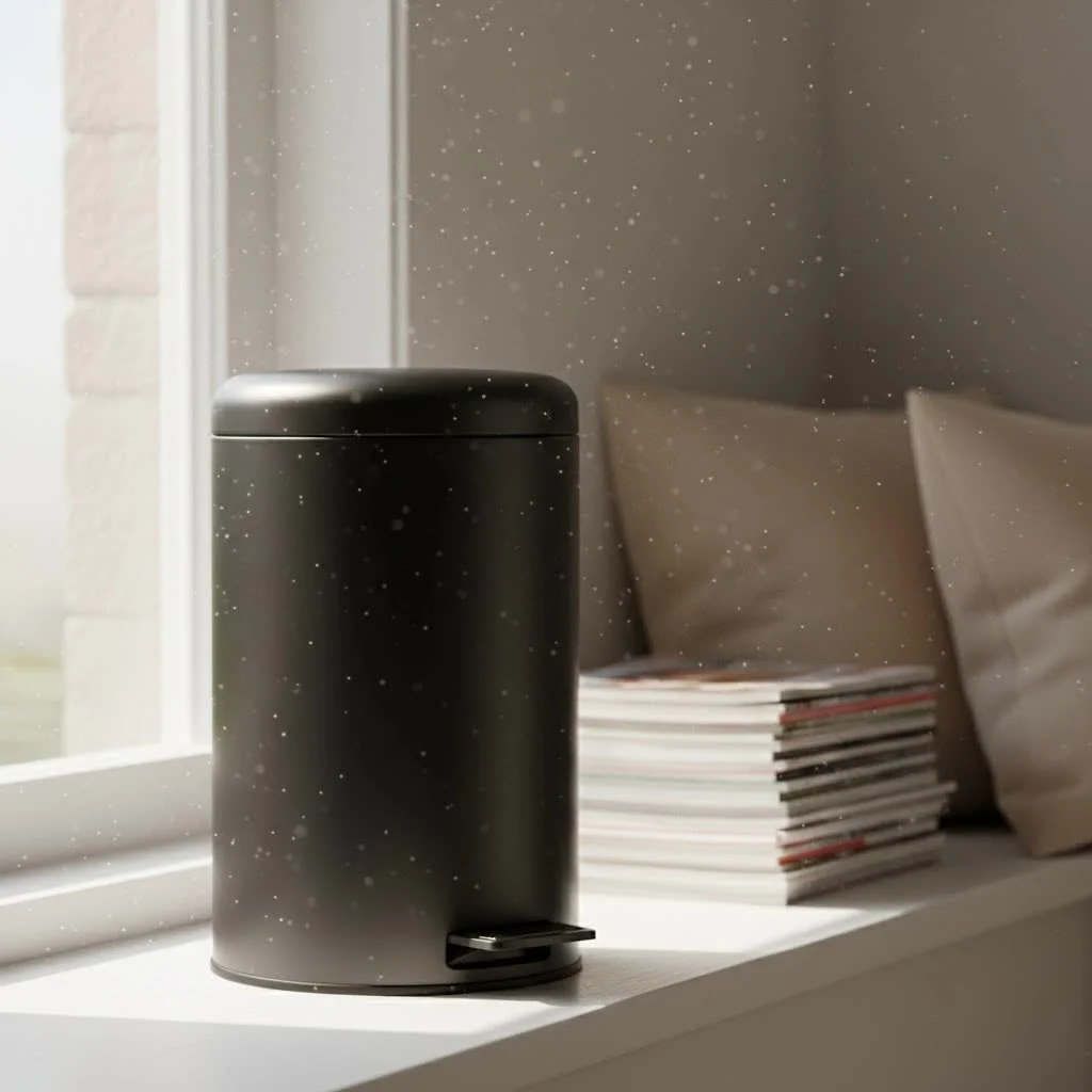 Lockable trash can for secure waste management